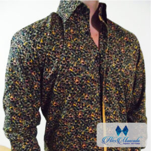 Camisa con estampado Negro y Amarillo 03